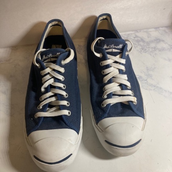 Jack Purcell Converse Men's 11.5 Blue Canvas - Picture 1 of 7